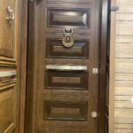 باب تركى ماركة ديمونت بنى 4 حشوة مربعات سنتر لوك كالى 5 كالون مقاس 1 م