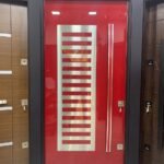 باب تركى ماركة ديمونت زجاج سيكوريت أحمر مصفح