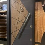 باب تركى ماركة ديمونت جراى بترولى Firerated بطبقة أسمنتية سنتر لوك كالى 5 كالون مقاس 1 م
