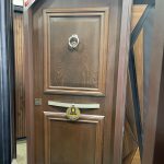 باب تركى ماركة سيليكا خشب قشرة جوز ترك طبيعى 2 حشوة بانوة عريض سنتر لوك كالى مقاس 1 م New Edition (Code : 018)