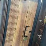 باب تركى ماركة سيليكا خشبى ليزر ف جولد مقبض حرف C سنتر لوك كالى مقاس 1 م New Edition (Code : 310)