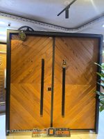 بوابة تركى ماركة سيليكا العالمية Cel.Ka خشب بيتش باين طبيعى كالون مركزى سنتر لوك ماركة كالى العالمية وعدد 2 كالون ضلفة متحركة مقاس 2 م مزود بعتبة أستنلس 304 أصلي