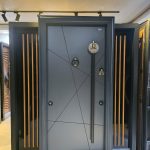 باب تركى أستيراد بضمان هاوز ستور جراى عشوائى Matrix عدد 4 كالون هوك مقاس 1م - حلق مجسم بار خارجى
