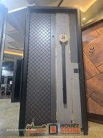 ⁦باب تركى ماركة سيليكا العالمية - Cel.ka جراى لونين سمبوكسات ف جولد كوالين كالى سنتر لوك مقاس 1 م⁩ - الصورة ⁦3⁩