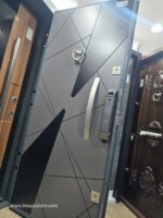 ⁦باب تركى ماركة ديمونت ( سمارت لوك - Smart Lock ) جراى عشوائى ف أسمر Mobile App مقاس 1 م - New Edition⁩ - الصورة ⁦2⁩