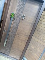 ⁦باب تركى ماركة سيليكا بنى قشرة طبيعى جوز ترك فاتح تصميم أسلامى سنتر لوك كالى  مقاس 1 م New Edition⁩ - الصورة ⁦2⁩