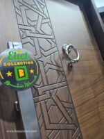 ⁦باب تركى ماركة سيليكا بنى قشرة طبيعى جوز ترك فاتح تصميم أسلامى سنتر لوك كالى  مقاس 1 م New Edition⁩ - الصورة ⁦4⁩