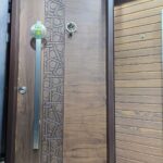 باب تركى ماركة سيليكا بنى قشرة طبيعى جوز ترك فاتح تصميم أسلامى سنتر لوك كالى  مقاس 1 م New Edition